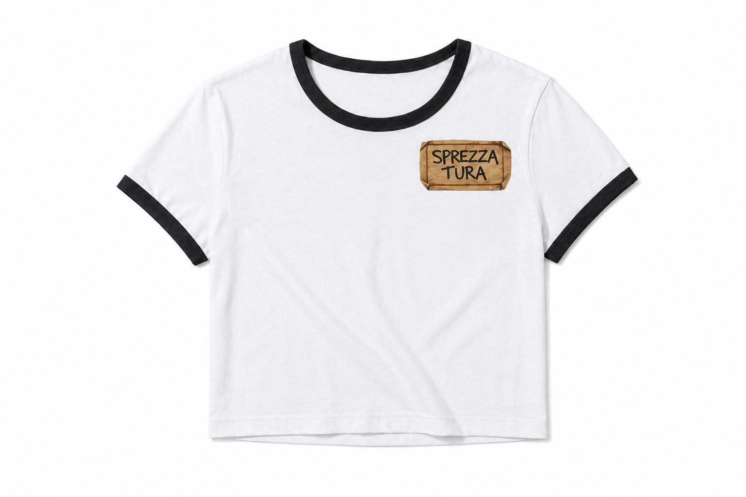 Sprezzatura Ringer Crop Tee